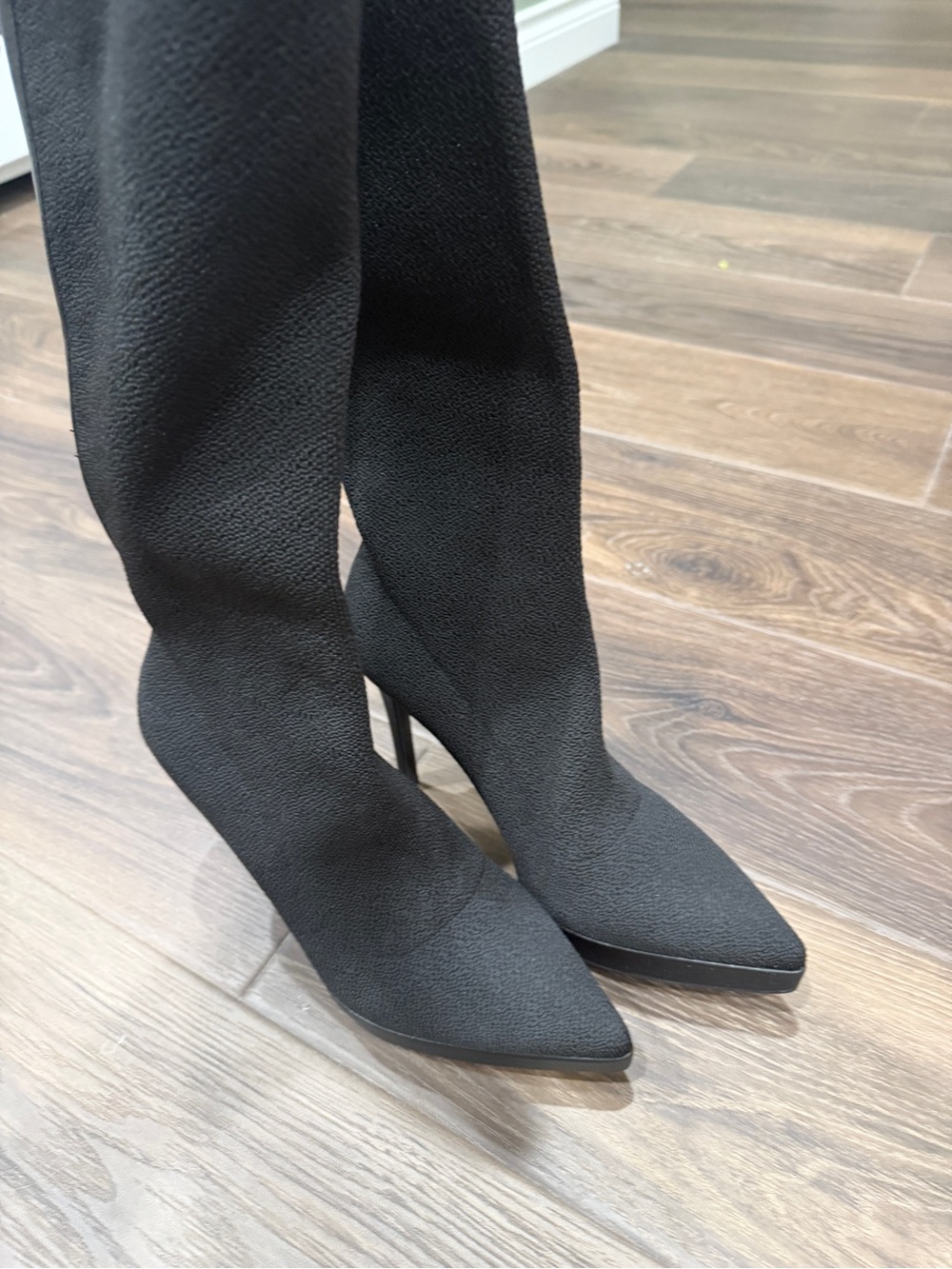 NIB Cosy Island Moodboots Pointed Toe Platform High Boot 8 Black